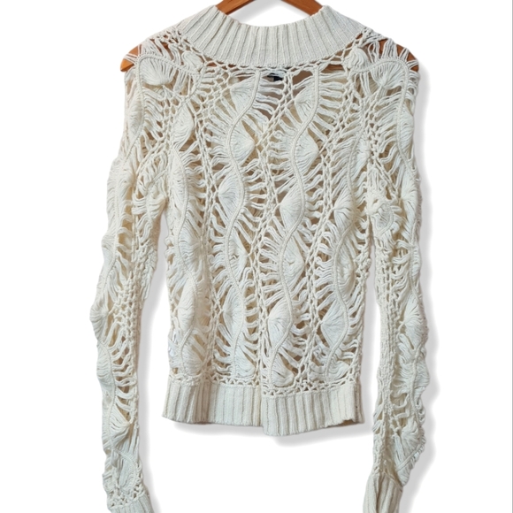 Authentic Calvin Klein crochet sweater - Picture 2 of 4